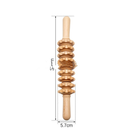 Wooden Massage Roller Suit Multifunctional Natural Massager For Men And Women