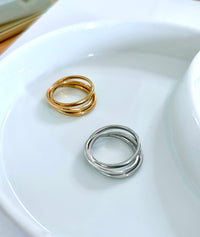 Triple Stack Interactive Ring